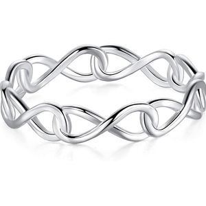 BORUO STERLING SILVER INFINITY RING